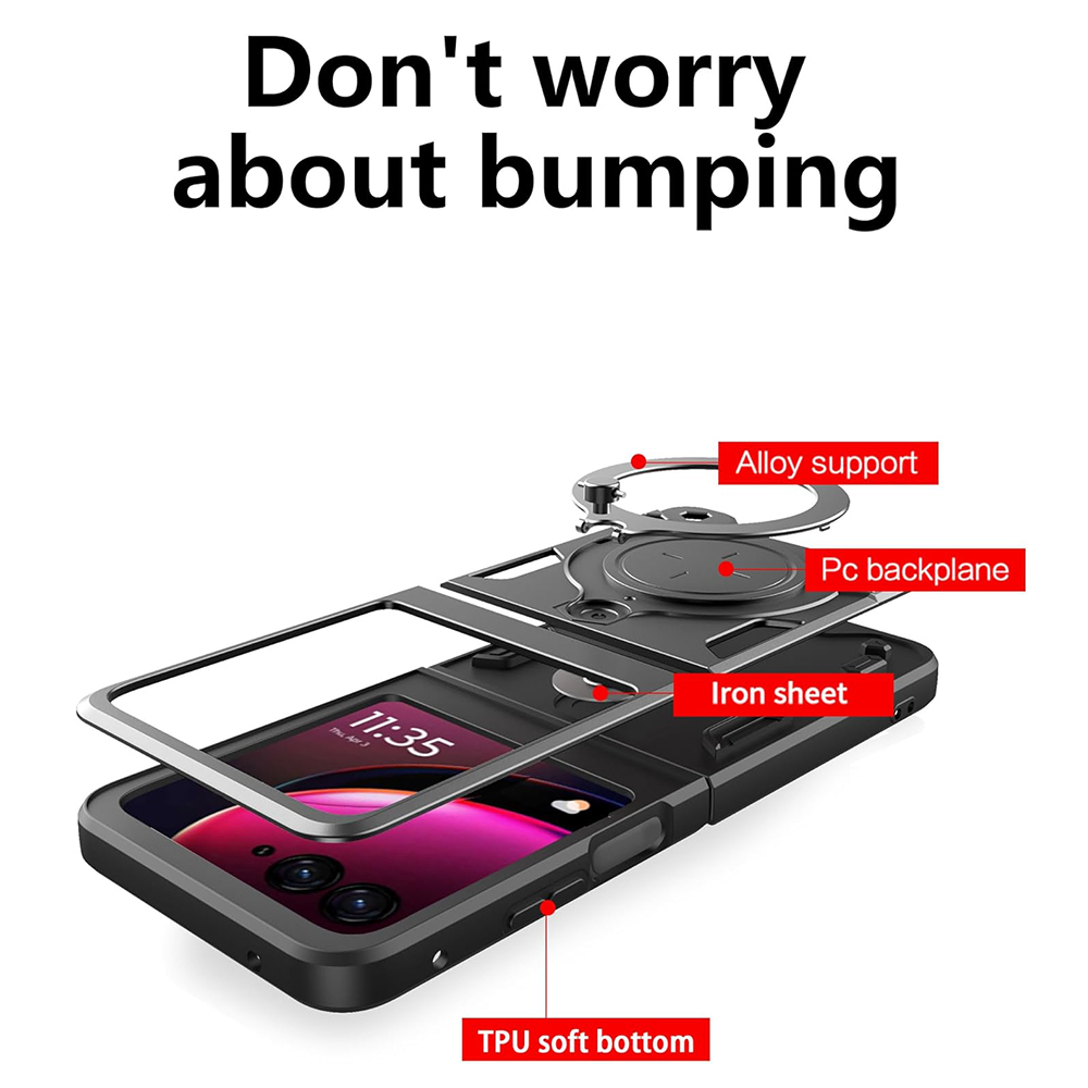 Husa Motorola Razr 50 Antisoc cu Protectie Camera Negru TCGP [2]
