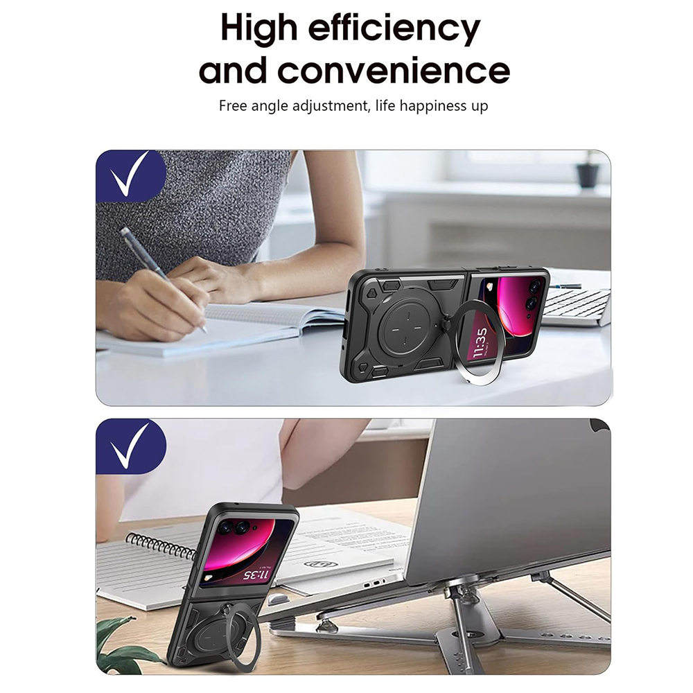 Husa Motorola Razr 50 Antisoc cu Protectie Camera Negru TCGP [2]