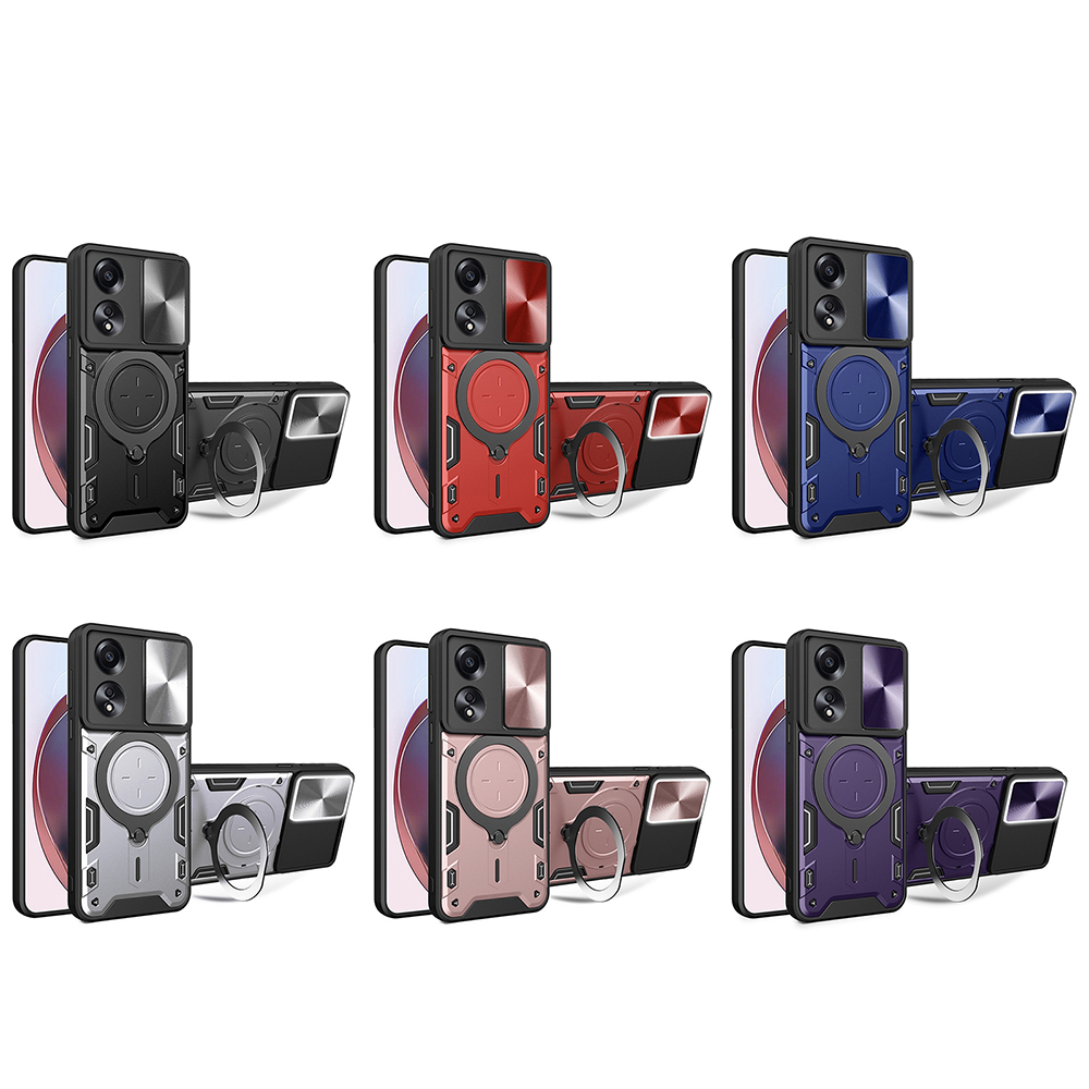 Husa Oppo A58 4G Antisoc cu Protectie Camera Roz Auriu TCGP [6]