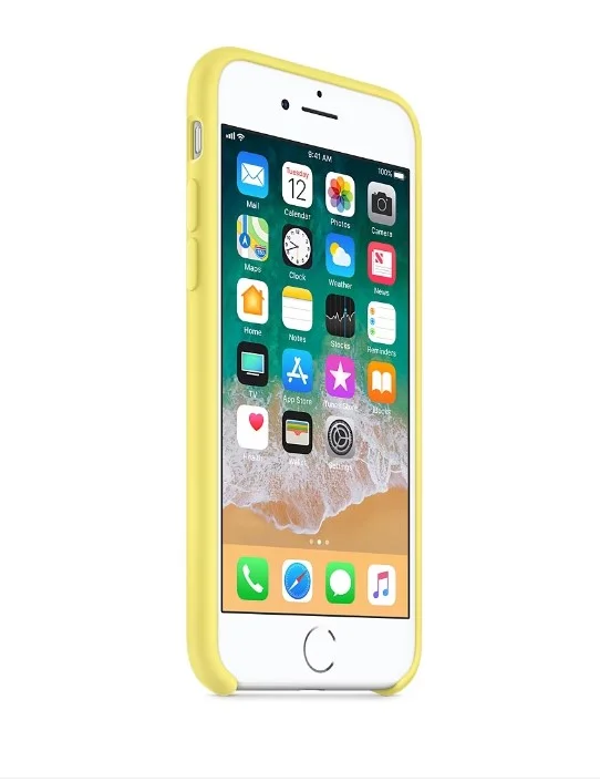 Husa pentru iPhone 7 Plus / 8 Plus Silicon + Microfibra Galben [3]
