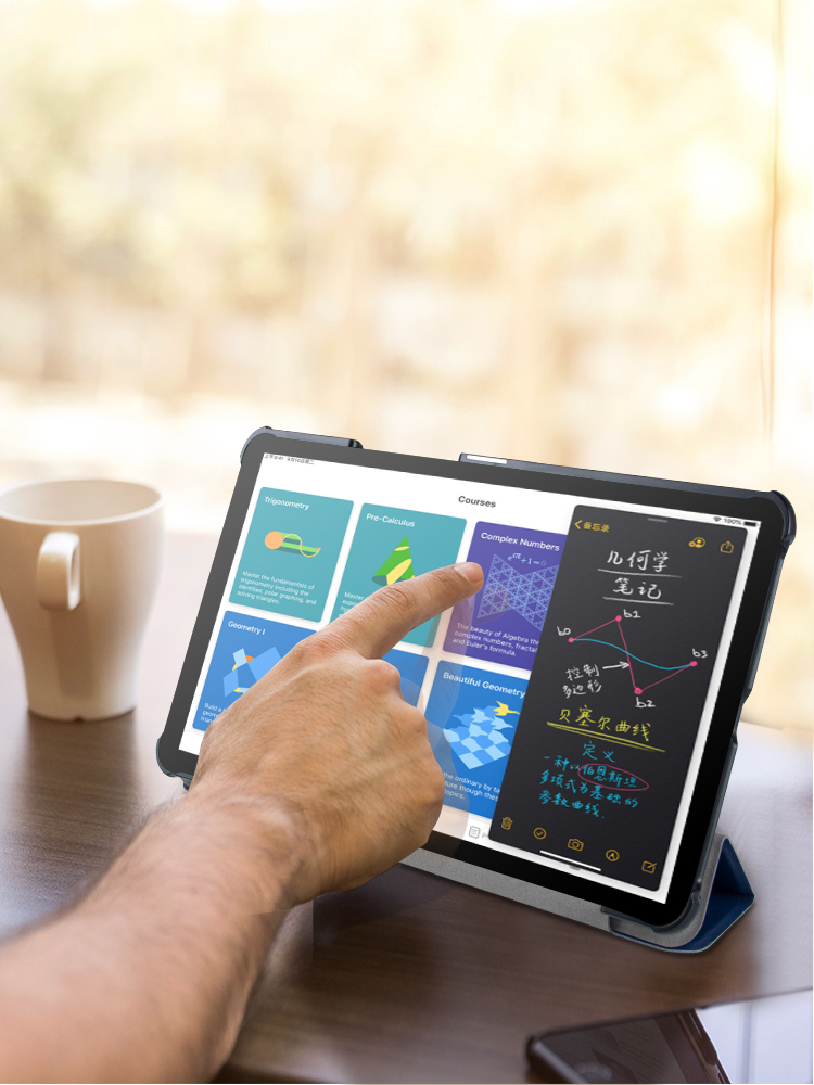 Husa pentru Lenovo Tab M10 Plus TB-X606F Techsuit FoldPro Albastru [3]