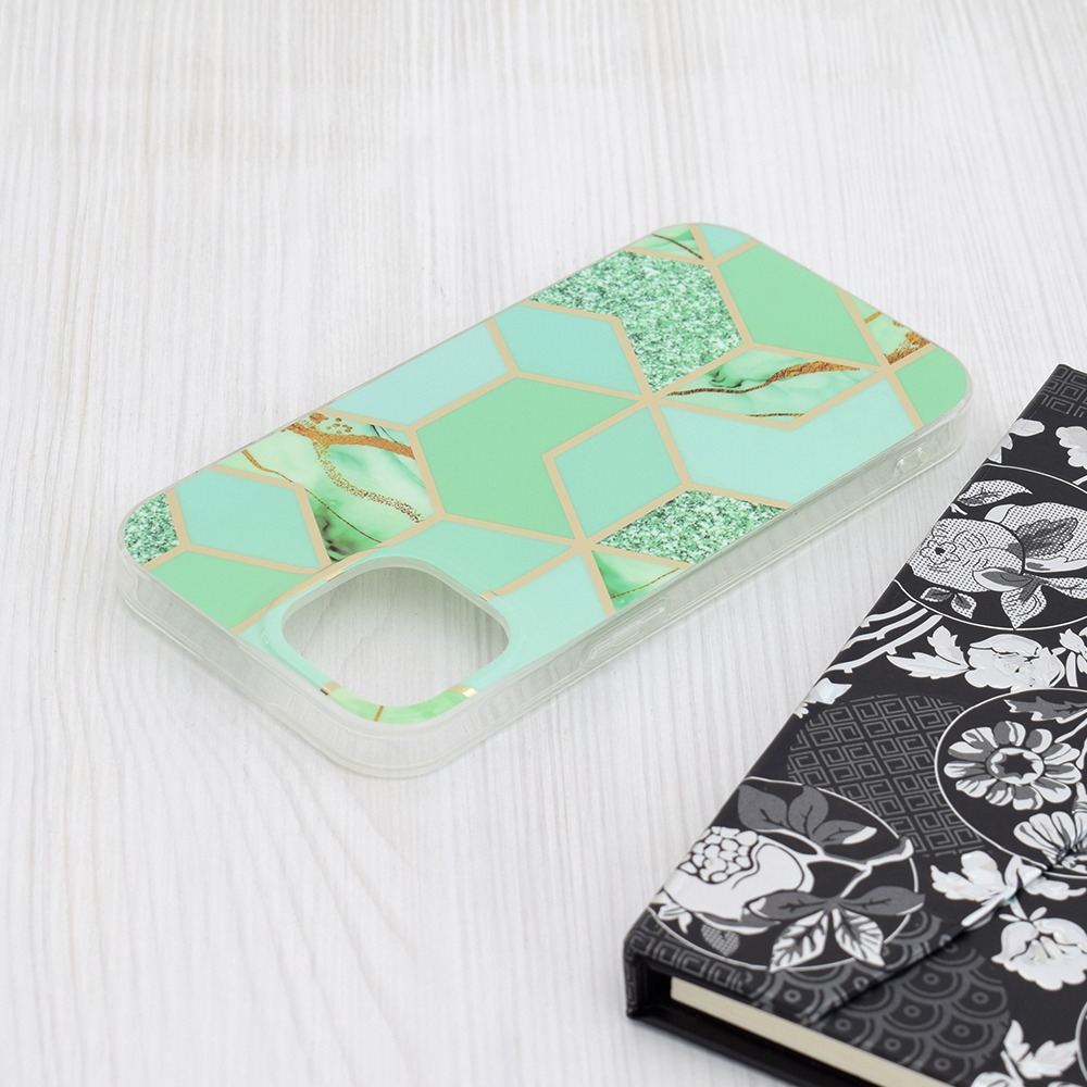 Husă protecție iPhone 11, Multicolor, Imprimeu Marmură Verde, Carcasă Slim Rezistentă, Compatibilă Wireless – Techsuit Marble [4]