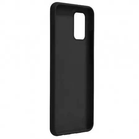 Husa Samsung Galaxy A02S Silicon Negru Slim Mat cu Microfibra SoftEdge [3]