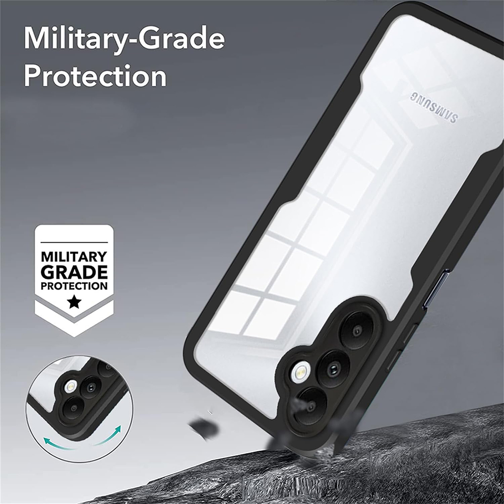 Husa Samsung Galaxy A05s 360 grade silicon TPU transparenta Mov [5]