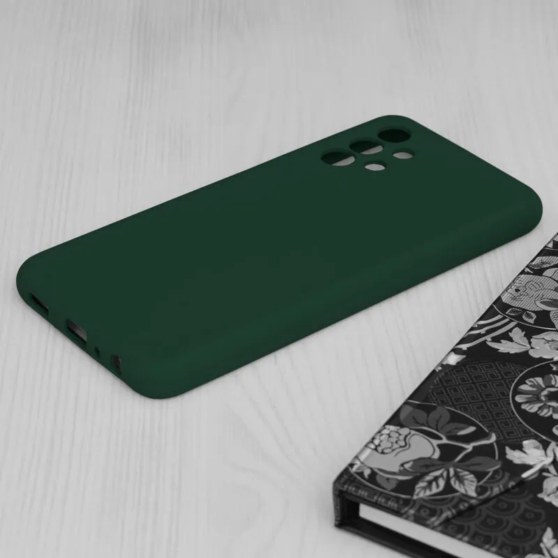 Husa Samsung Galaxy A13 4G Verde Slim Mat cu Microfibra SoftEdge [2]