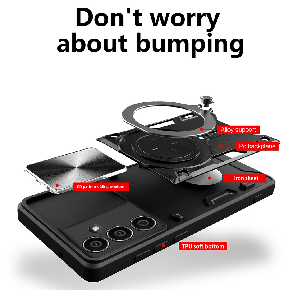 Husa Samsung Galaxy A25 5G Antisoc cu Protectie Camera Negru TCGP [2]