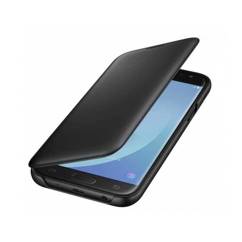 Husa Samsung Galaxy A30 2019 Tip Carte Flip Cover din Piele Ecologica Negru Portofel cu Inchidere Magnetica (Black) [2]