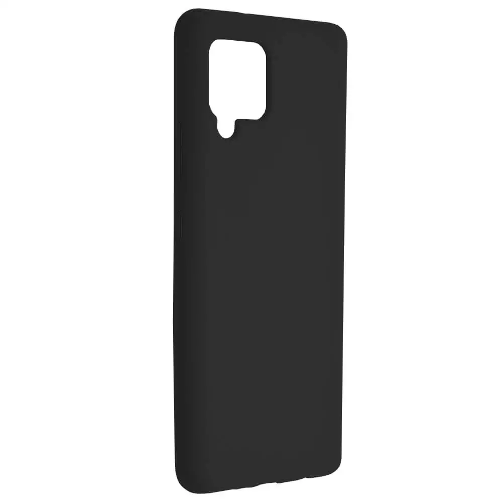 Husa Samsung Galaxy A42 5G Silicon Negru Slim Mat cu Microfibra SoftEdge [2]