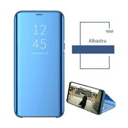 Husa Samsung Galaxy A51 2019 Clear View Albastru [3]