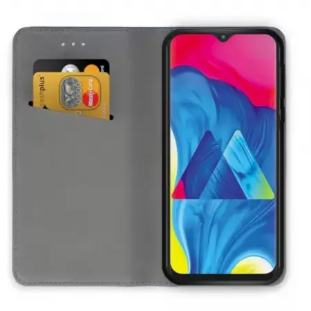 Husa Samsung Galaxy M51 Tip Carte Flip Cover Smart Albastru [3]