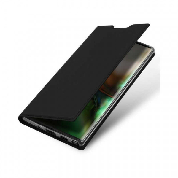 Husa Samsung Galaxy Note 10 Plus 2019 Toc Flip Portofel Negru Piele Eco DuxDucis [4]