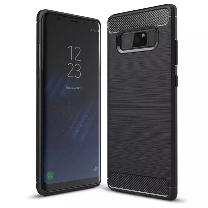 Husa Samsung Galaxy Note 8 Carbon Negru Techsuit [1]