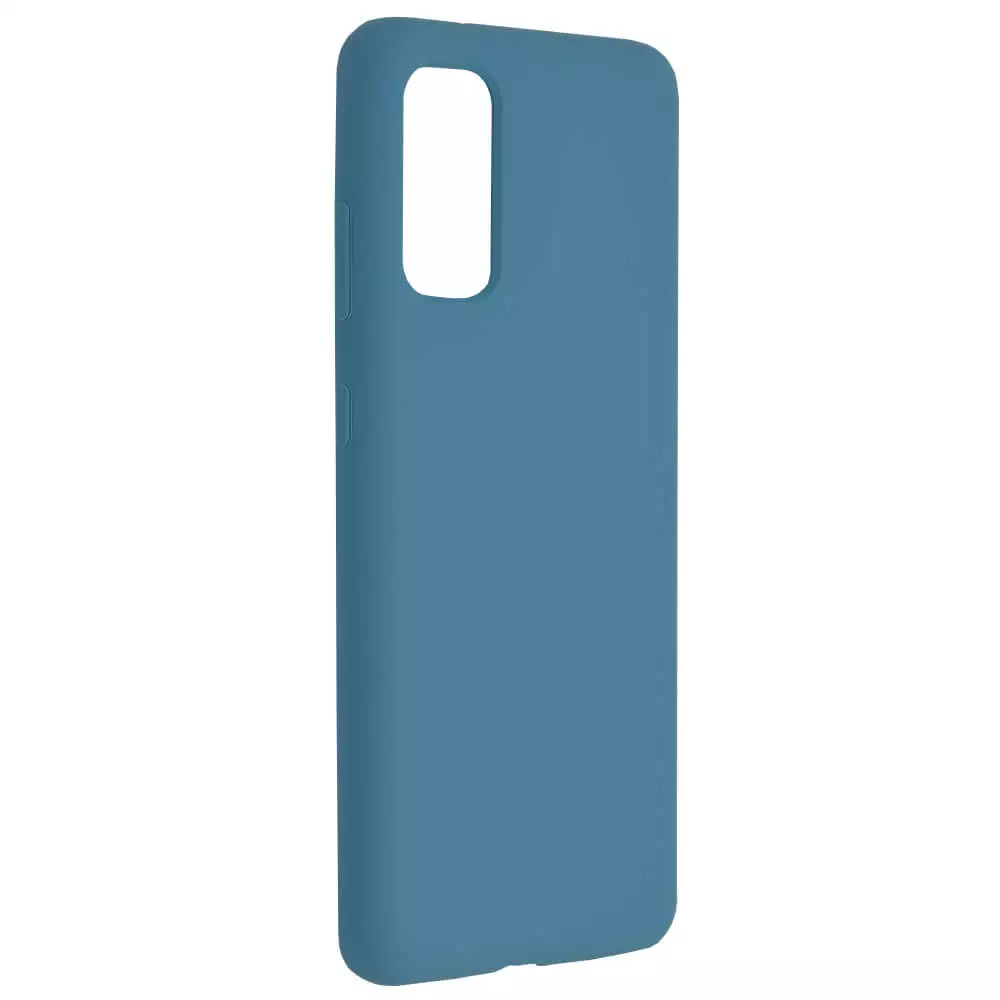Husa Samsung Galaxy S20 Silicon Albastru Slim Mat cu Microfibra SoftEdge [2]