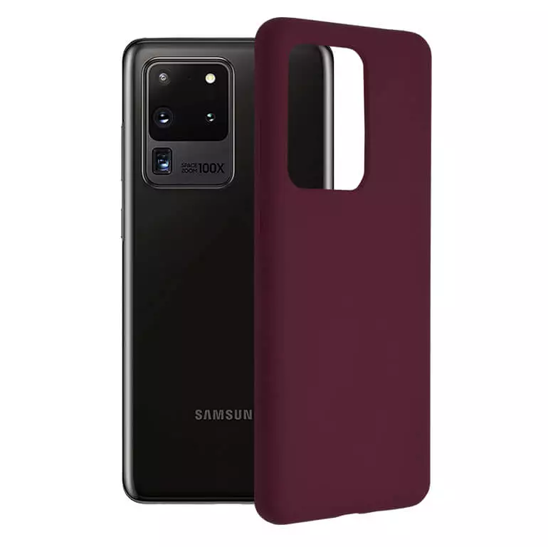 Husa Samsung Galaxy S20 Ultra Silicon Mov Slim Mat cu Microfibra SoftEdge [1]