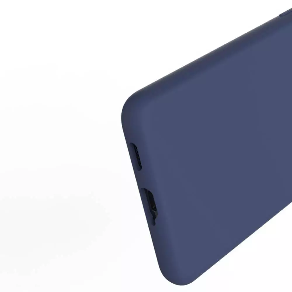 Husa Samsung Galaxy S21 Plus Silicon Albastru Slim Mat cu Microfibra SoftEdge [3]