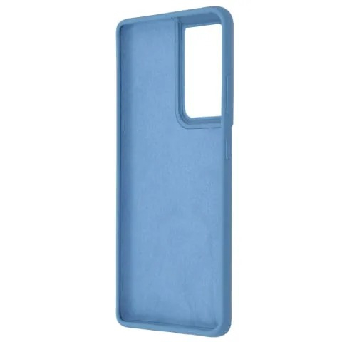 Husa Samsung Galaxy S21 Ultra Silicon Albastru Slim Mat cu Microfibra SoftEdge [3]