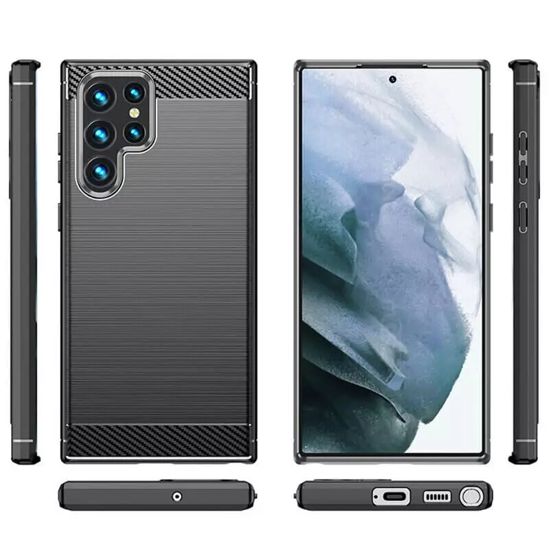 Husa Samsung Galaxy S23 Ultra Carbon Negru Techsuit [7]
