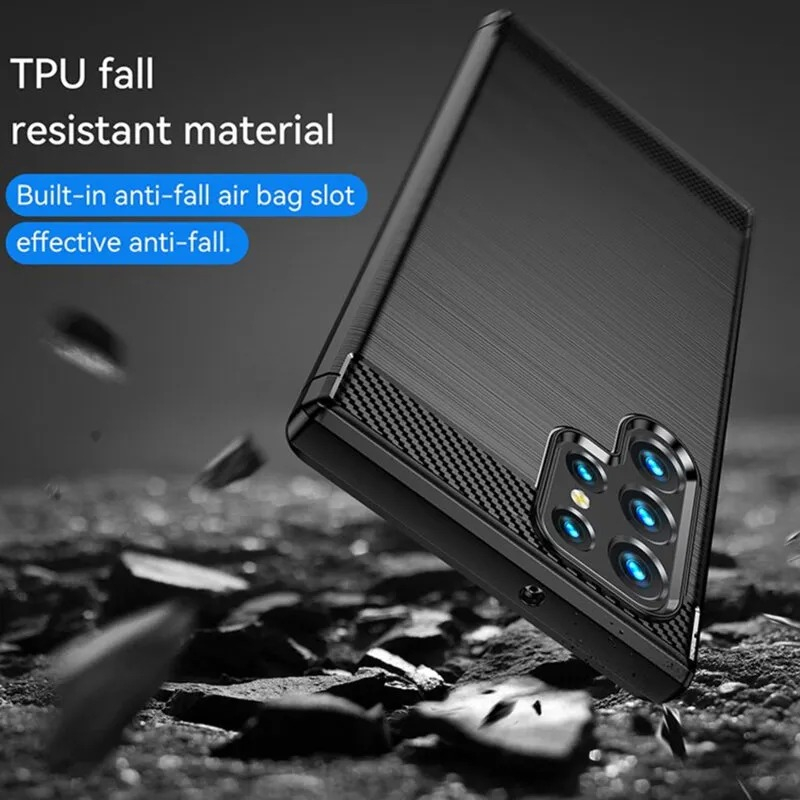 Husa Samsung Galaxy S23 Ultra Carbon Negru Techsuit [2]