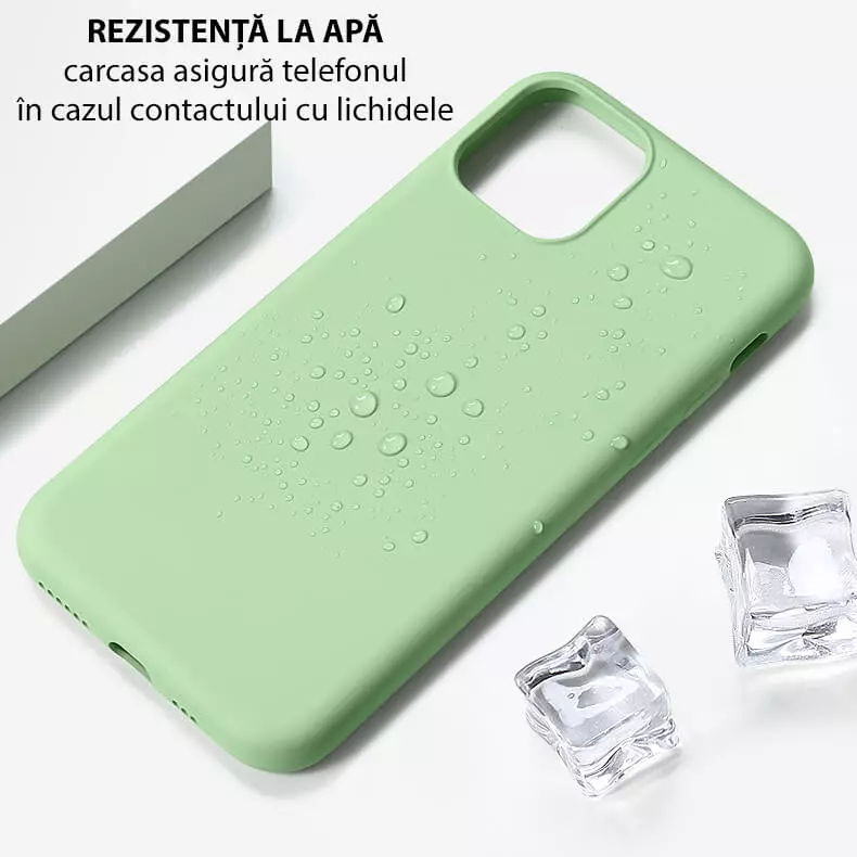 Husa Silicon Apple iPhone 13 Mini Negru Zen Microfibra [9]