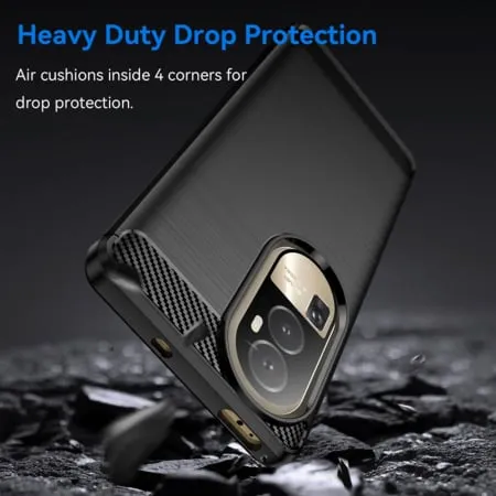 Husa silicon Oppo Reno 10 Pro+ Carbon Negru Techsuit [3]