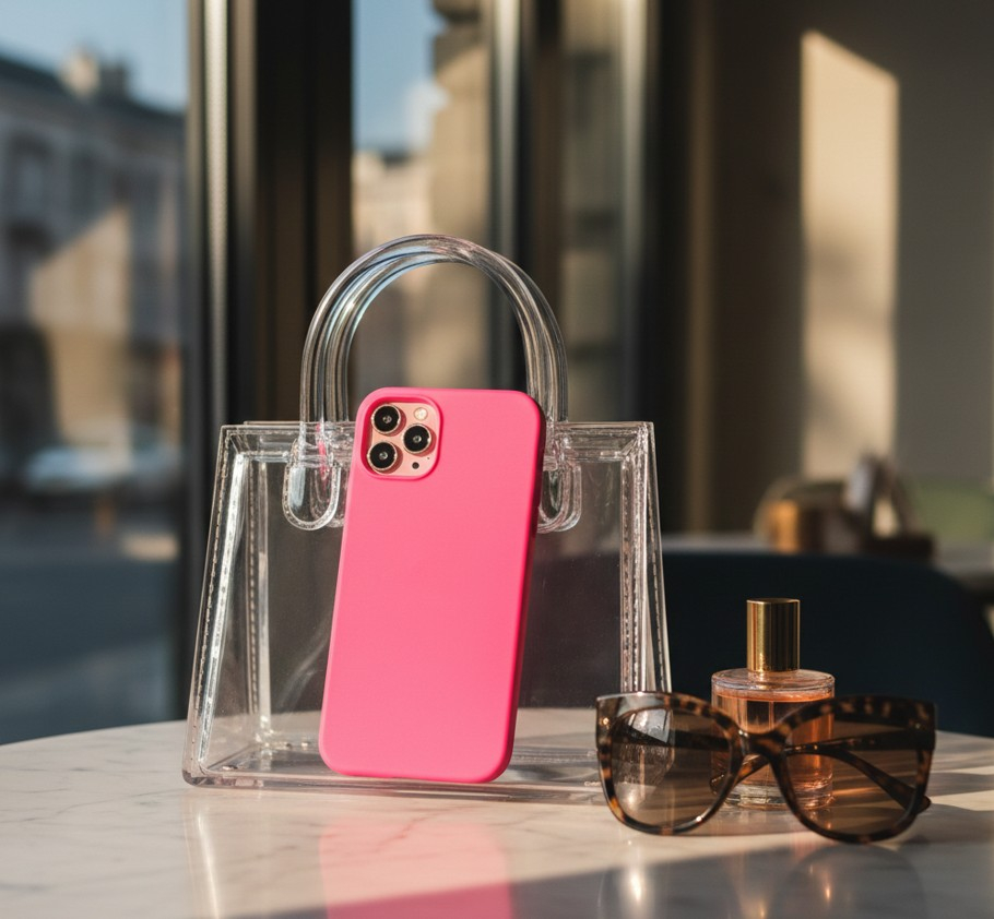 Husa spate iPhone 12 Silicon Fucsia cu Microfibra SoftFlex [3]