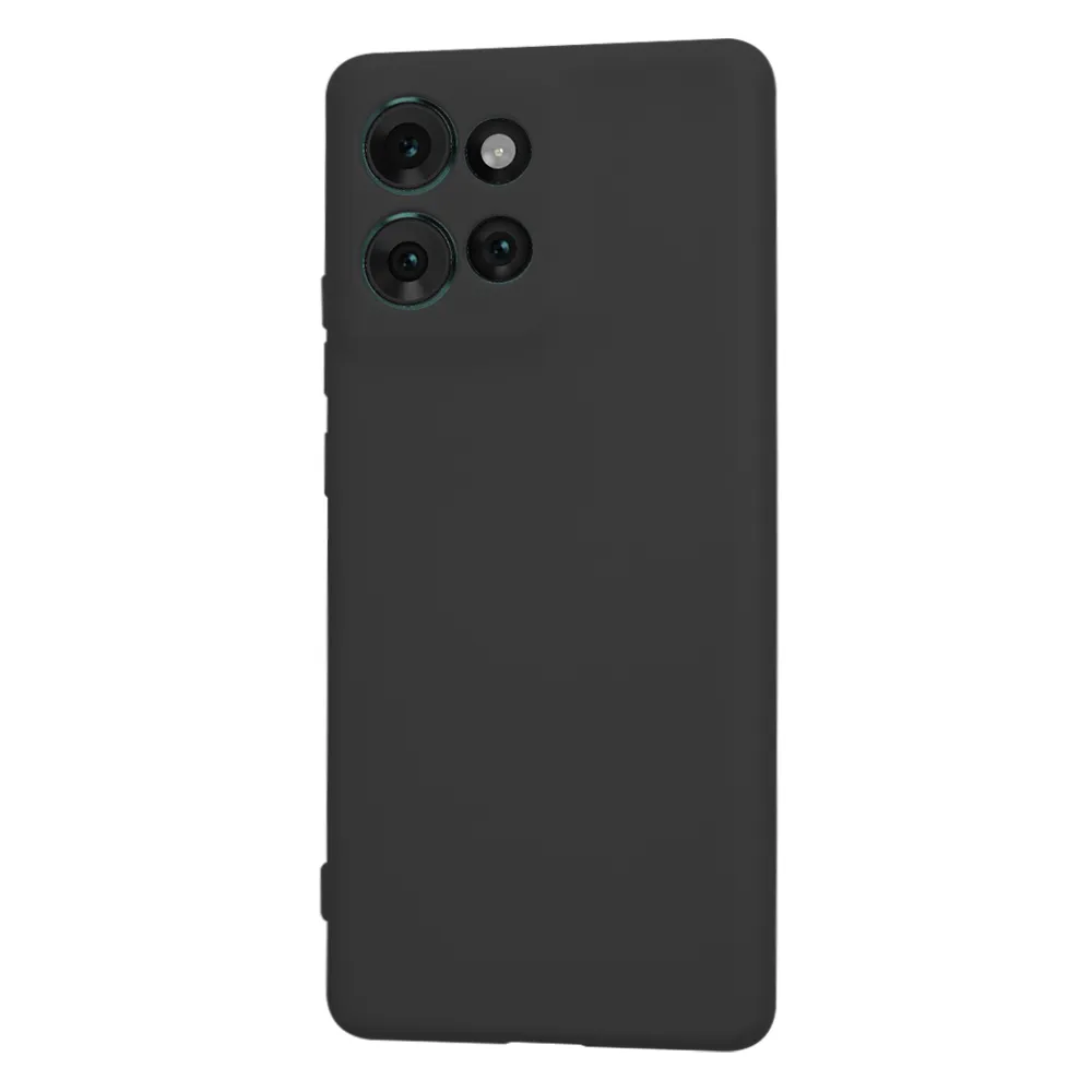 Husa spate Motorola Edge 50 Silicon Negru cu Microfibra SoftFlex [3]