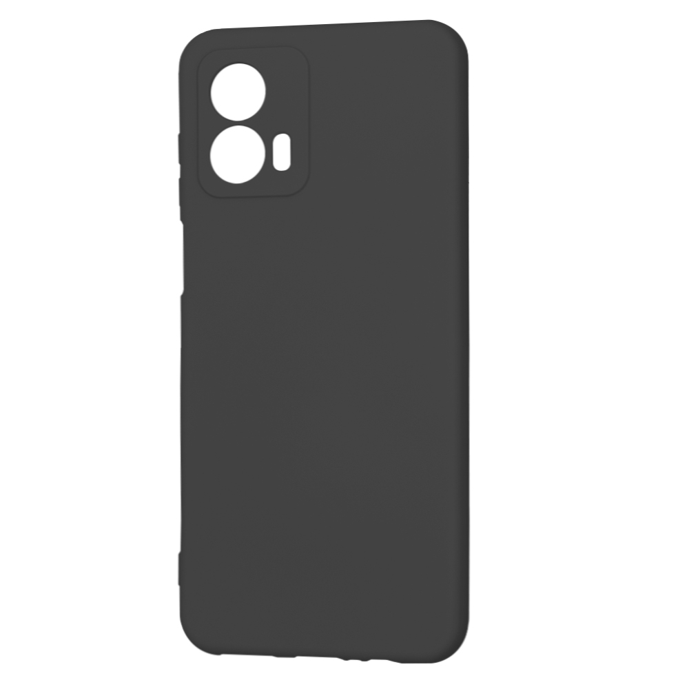 Husa spate Motorola Moto G53 Silicon Negru cu Microfibra SoftFlex [2]
