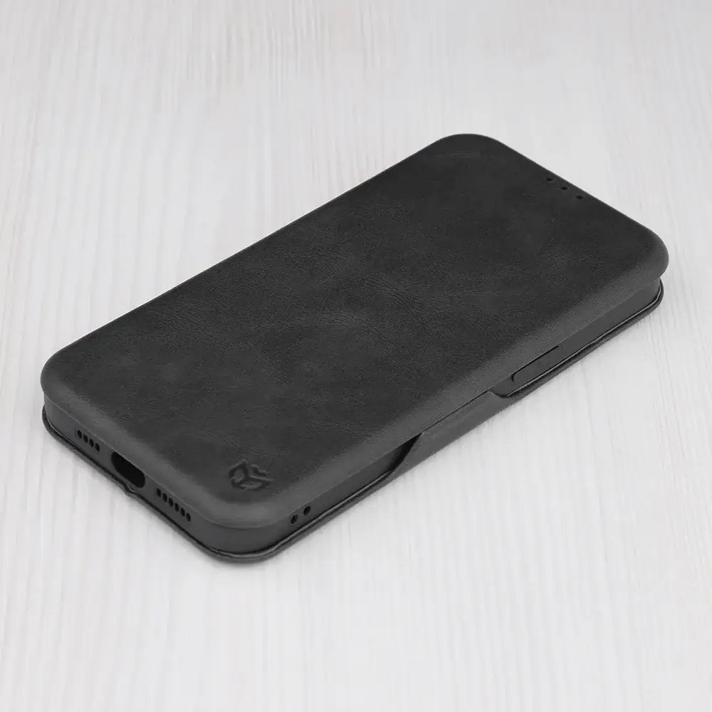 Husa Tip Carte iPhone 14 Pro Max cu Flip Magnetic Negru TSWP [7]