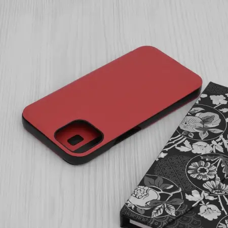 Husa Tip Carte iPhone 14 Rosu TCHEFD [2]