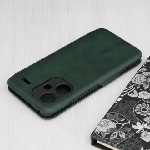 Husa Tip Carte Xiaomi Redmi Note 13 Pro+ 5G cu Flip Magnetic Verde TSWP [5]