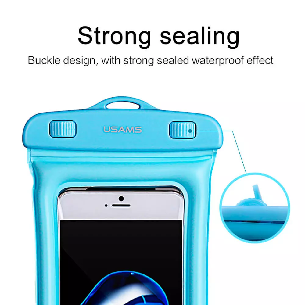 Husa Waterproof Subacvatica pentru telefon Universala Albastru USAMS [11]
