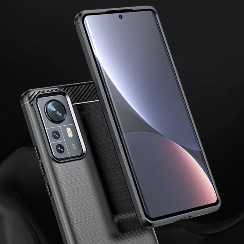 Husa Xiaomi 12 Carbon Negru Techsuit [2]