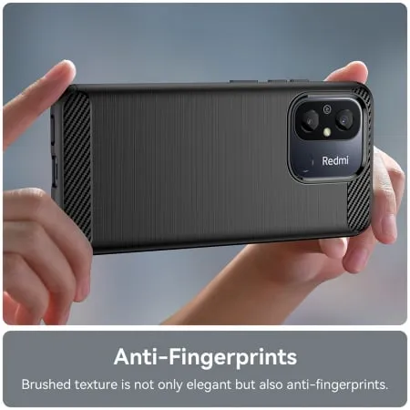 Husa Xiaomi Redmi 12C Carbon Negru Techsuit [3]