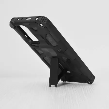 Husa Xiaomi Redmi Note 10 Pro Antisoc Cu Inel Stand Negru TechBlzr [3]