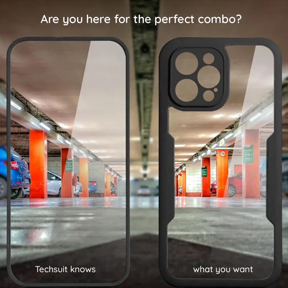 Husa Xiaomi Redmi Note 13 4G 360 grade silicon TPU transparenta Negru [9]