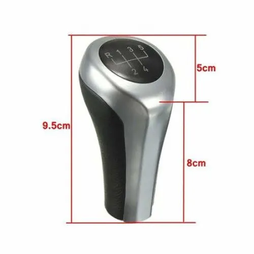 Nuca Schimbator Viteze BMW - 5 Trepte, Crom Mat/Negru, Clasica [6]
