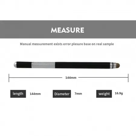 Pix pentru telefon / tableta Techsuit stylus pen 03 Negru [4]