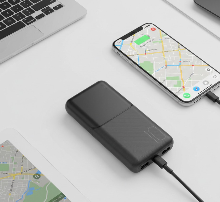 PowerBank XO PR251/PB312 10000 mAh Negru USB-C USB-A LED [4]