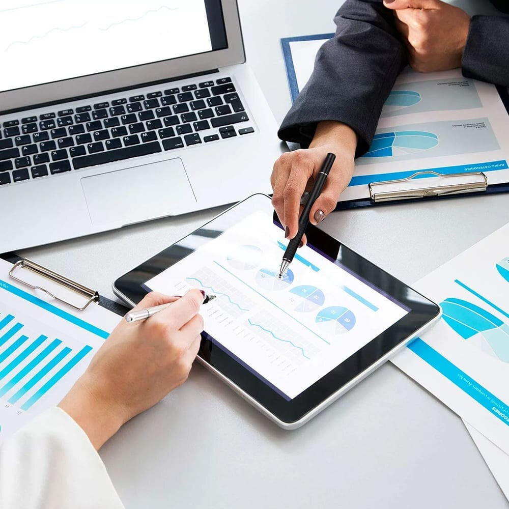 Stylus Pen 2in1 Universal Negru – Android, iOS, Design Ergonomic – Techsuit JC02 [7]