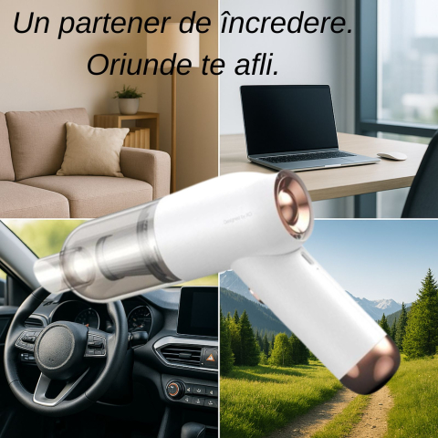 Aspirator portabil Wireless auto casa 3200Pa Alb XO CZ007 [1]