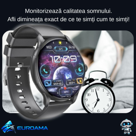 XO Ceas Smart J11 Negru – AMOLED, Apeluri și NFC [3]