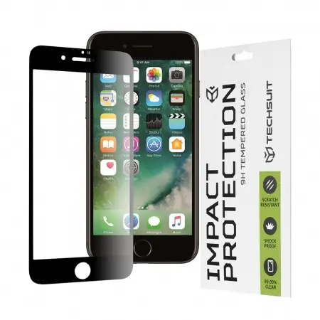 Folie iPhone 7 Plus / 8 Plus sticla securizata 111D Negru, Negru, Apple iPhone 7 Plus / iPhone 8 Plus