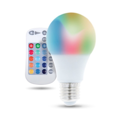 Iluminat - Bec LED RGB A60 E27 cu telecomandă – control total al atmosferei Forever