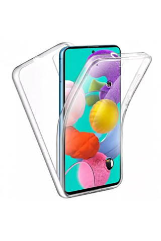 Huse Oppo - Husa 360 de grade silicon fata spate Oppo Find X5 Lite Transparenta Lax