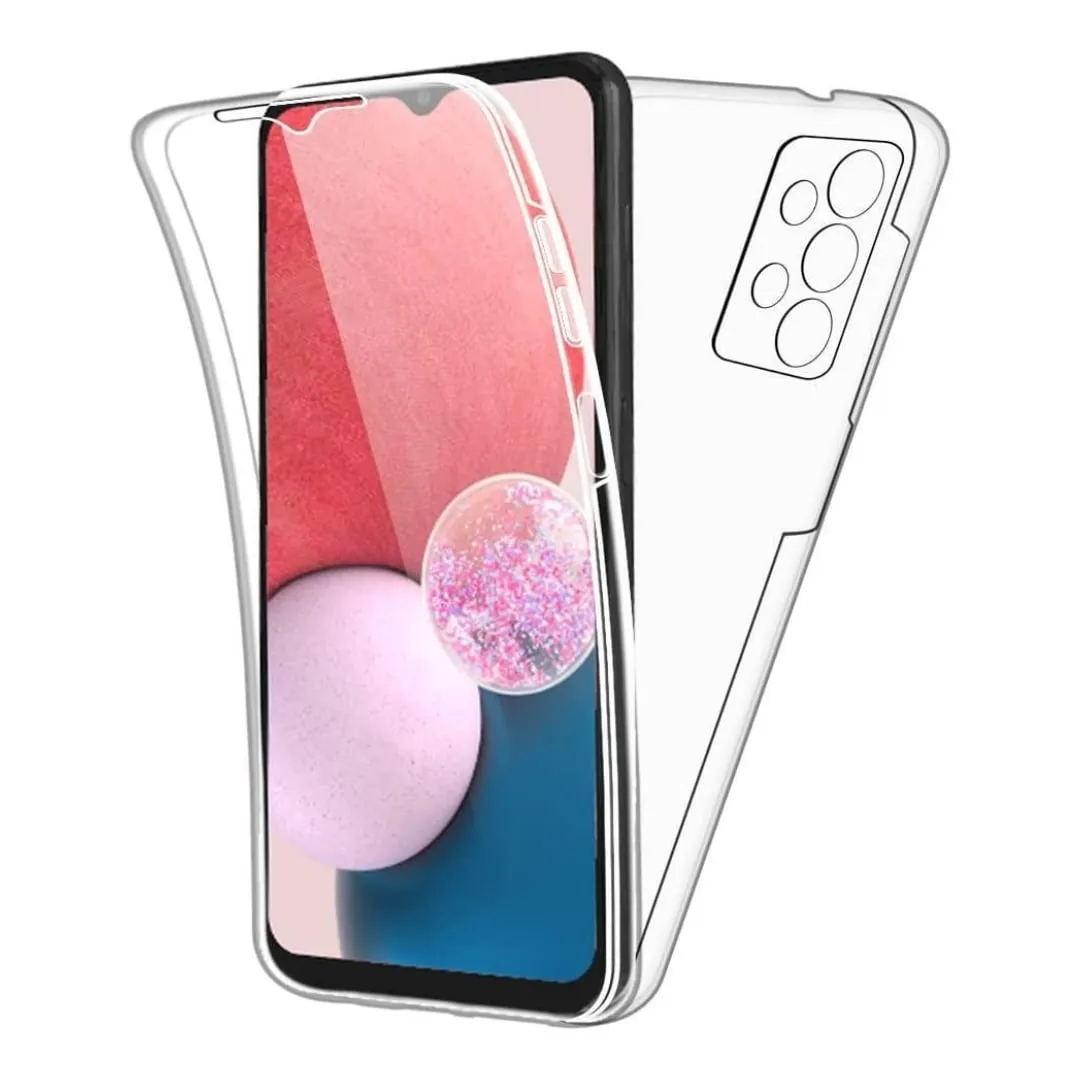 Huse Samsung - Husa 360 de grade Samsung Galaxy A52 5G silicon fata spate Transparenta