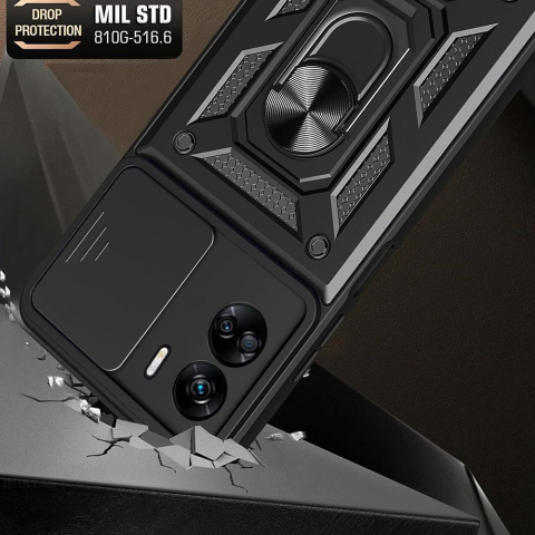 Husa Antisoc Honor 90 Lite Protectie Camera, Inel Stand, Negru – Techsuit TCSS [3]