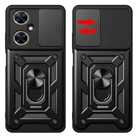 Husa Antisoc Huawei Nova 11i cu Protectie Camera, Inel Stand, Negru – Techsuit TCSS [1]