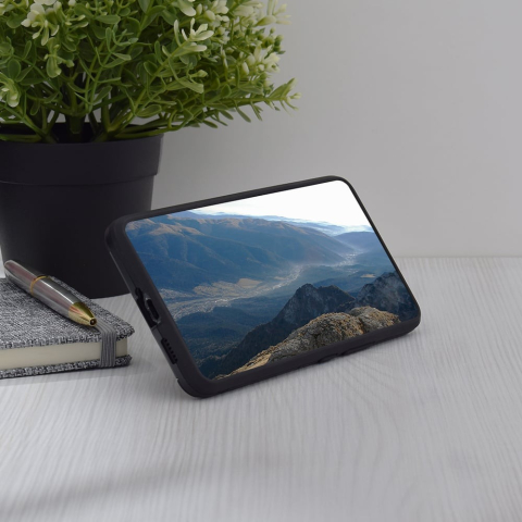 Husa Antisoc Honor Oppo A58 4G cu Inel Rotativ Stand, Negru, TPU + Policarbonat Glinth [3]