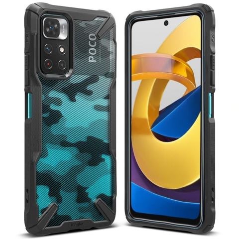 Huse Xiaomi - Husă Antisoc Xiaomi Redmi Note 11S / Note 11T 5G / Poco M4 Pro Army, Protecție Colțuri Ranforsate, Policarbonat + Silicon – Ringke FXD