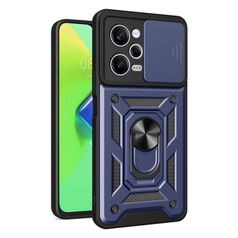 Huse Xiaomi - Husa Antisoc Xiaomi Redmi Note 12 5G / Poco X5  cu Protectie Camera Albastru TCSS